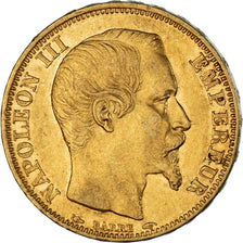 Coin, France, Napoleon III, Napoléon III, 20 Francs, 1853, Paris, AU(50-53)
