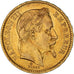 Münze, Frankreich, Napoleon III, 20 Francs, 1866, Strasbourg, SS+, Gold