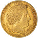 Moneta, Francja, Cérès, 10 Francs, 1851, Paris, VF(30-35), Złoto, KM:770