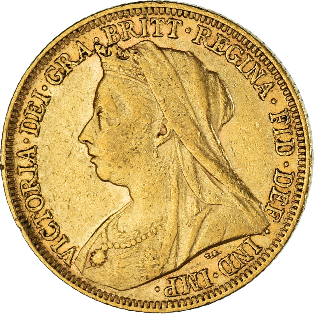Coin, Australia, Victoria, Sovereign, 1899, Melbourne, AU(50-53), Gold, KM:13