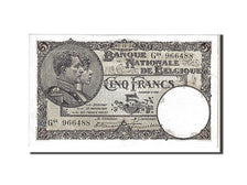 Biljet, België, 5 Francs, 1924, KM:93, SPL