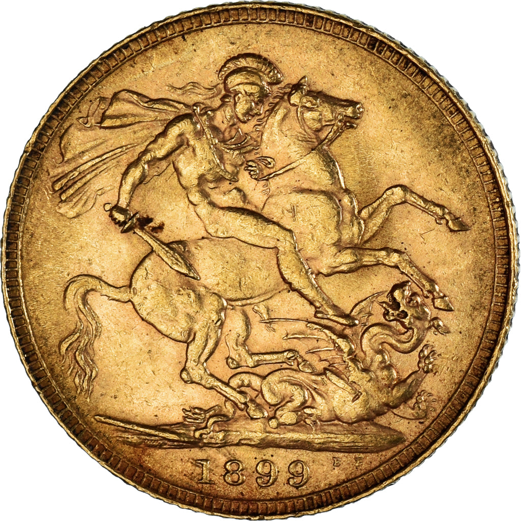 Münze, Großbritannien, Victoria, Sovereign, 1899, Melbourne, SS, Gold, KM:785
