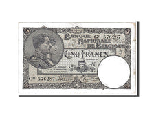 Belgium, 5 Francs, 1922, KM #93, EF(40-45), G01576287