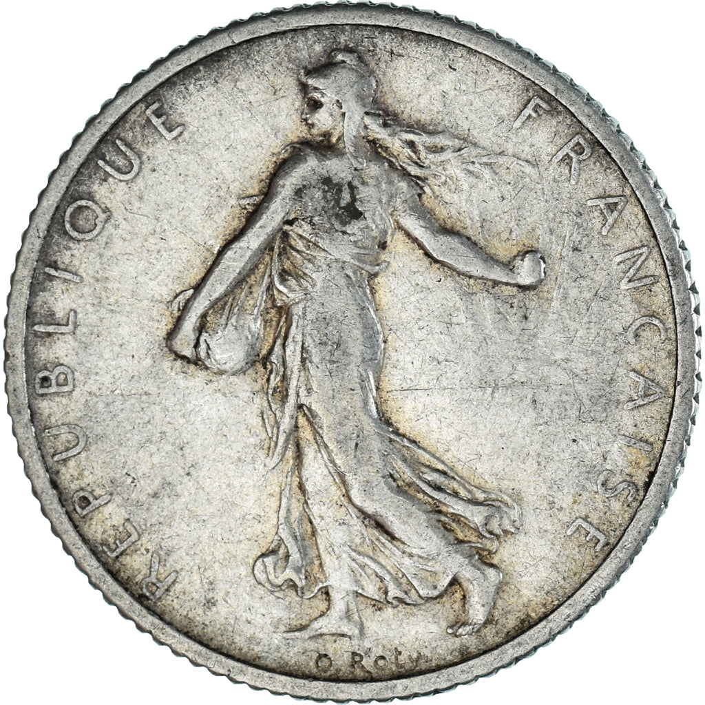 Coin, France, Semeuse, Franc, 1909, Paris, EF(40-45), Silver, KM:844.1