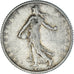 Coin, France, Semeuse, Franc, 1909, Paris, EF(40-45), Silver, KM:844.1