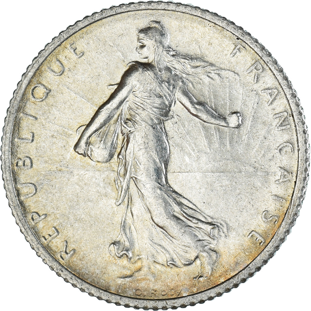 Münze, Frankreich, Semeuse, Franc, 1917, Paris, VZ+, Silber, KM:844.1
