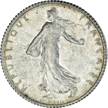 Coin, France, Semeuse, Franc, 1917, Paris, EF(40-45), Silver, KM:844.1