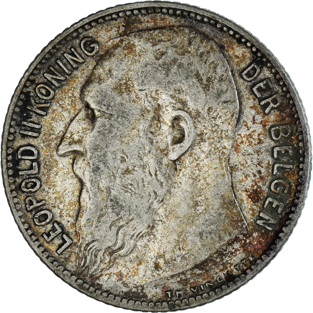 Coin, Belgium, Franc, 1909, VF(30-35), Silver, KM:56.1