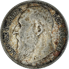 Coin, Belgium, Franc, 1909, VF(30-35), Silver, KM:56.1