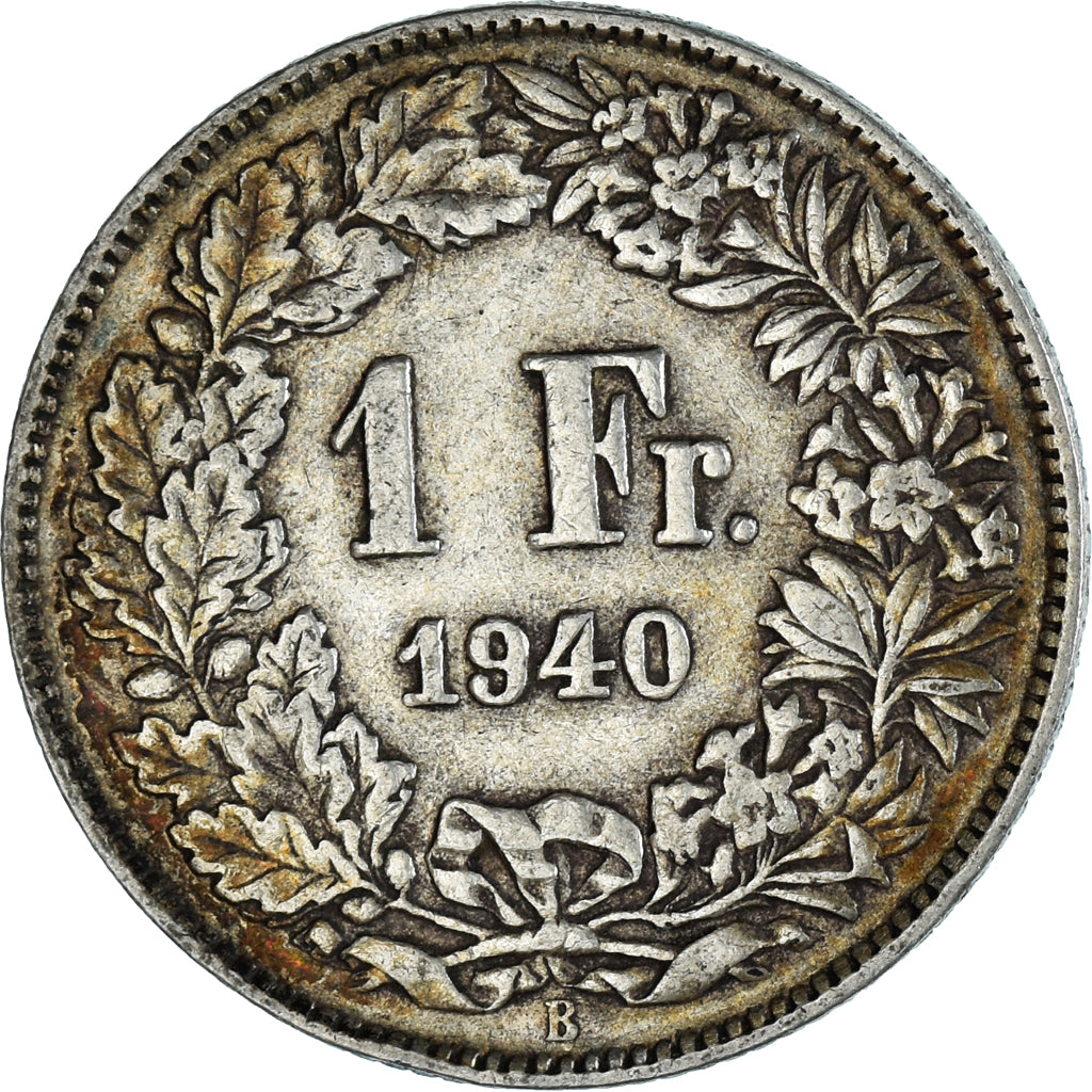 Moneda, Suiza, Franc, 1940, MBC, Plata, KM:24