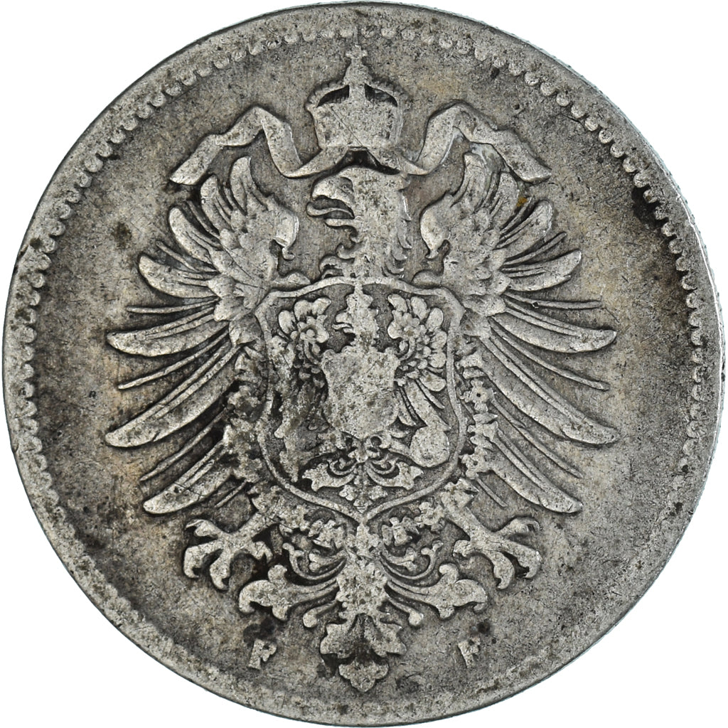 Coin, GERMANY - EMPIRE, Wilhelm I, Mark, 1875, Darmstadt, VF(20-25), Silver