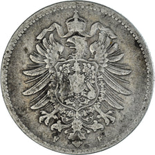 Coin, GERMANY - EMPIRE, Wilhelm I, Mark, 1875, Darmstadt, VF(20-25), Silver