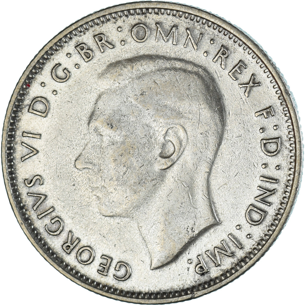 Coin, Australia, George VI, Florin, 1947, Melbourne, VF(30-35), Silver, KM:40a