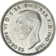 Coin, Australia, George VI, Florin, 1947, Melbourne, VF(30-35), Silver, KM:40a
