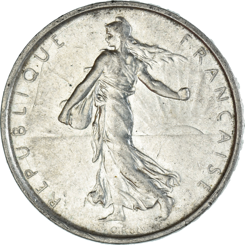 Moneta, Francja, Semeuse, 5 Francs, 1962, Paris, MS(60-62), Srebro, KM:926