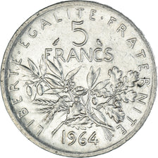 Monnaie, France, Semeuse, 5 Francs, 1964, Paris, SUP+, Argent, Gadoury:770