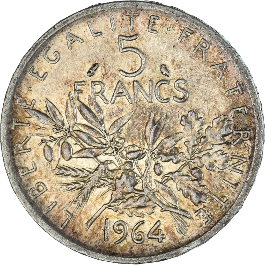 Coin, France, Semeuse, 5 Francs, 1964, Paris, AU(55-58), Silver, KM:926