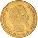 Moneta, Francia, Napoleon III, 10 Francs, 1856, Paris, MB+, Oro, KM:784.3