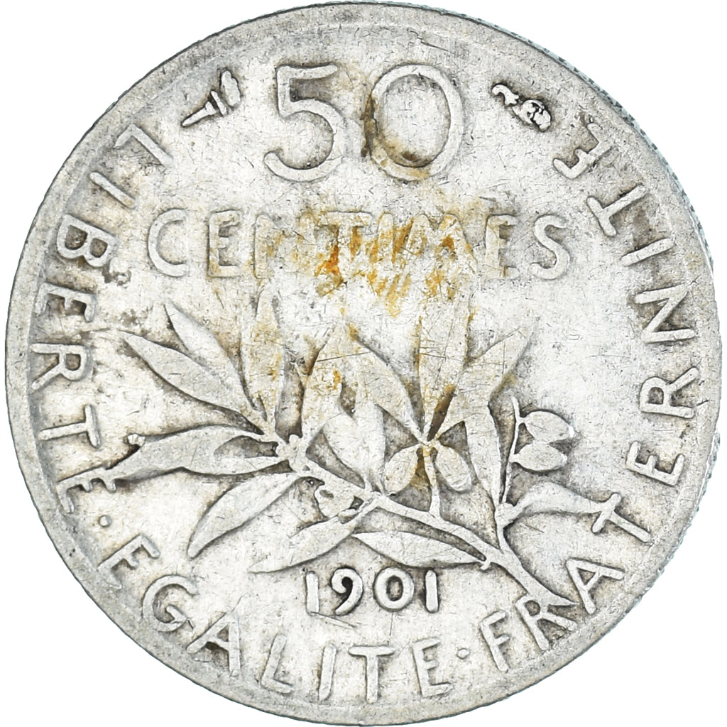 Coin, France, 50 Centimes, 1901