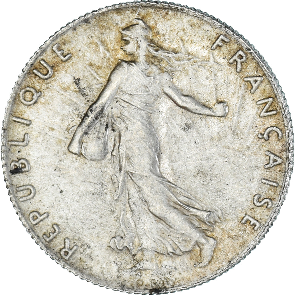 Coin, France, Semeuse, 50 Centimes, 1914, Paris, AU(55-58), Silver, KM:854