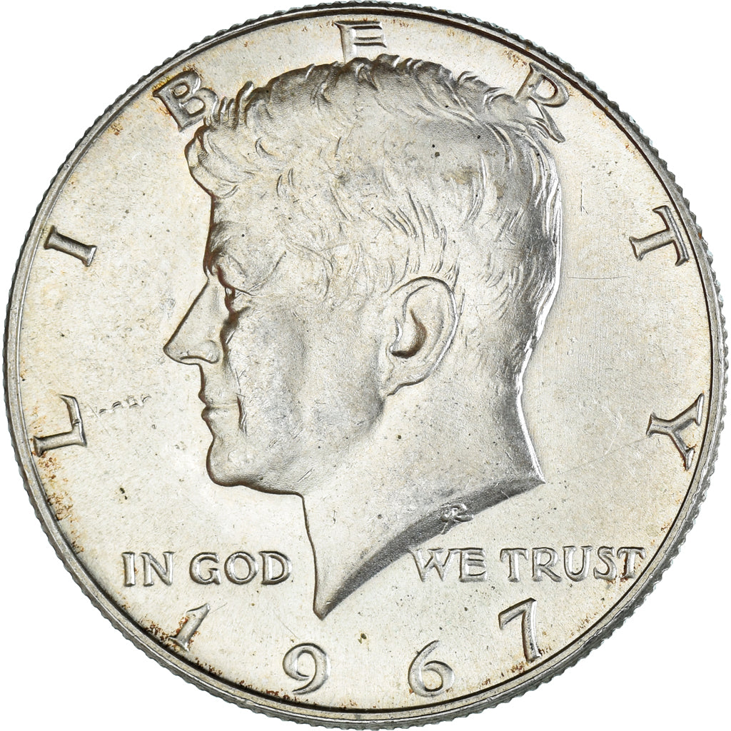 Munten, Verenigde Staten, John F. Kennedy, Half Dollar, 1967, Philadelphia, PR