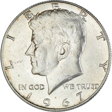 Munten, Verenigde Staten, John F. Kennedy, Half Dollar, 1967, Philadelphia, PR