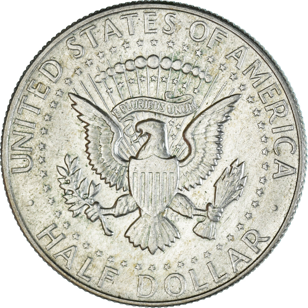 Coin, United States, Kennedy, Half Dollar, 1968, Denver, EF(40-45), Silver