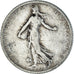 Moneta, Francja, Semeuse, Franc, 1907, Paris, VF(30-35), Srebro, KM:844.1