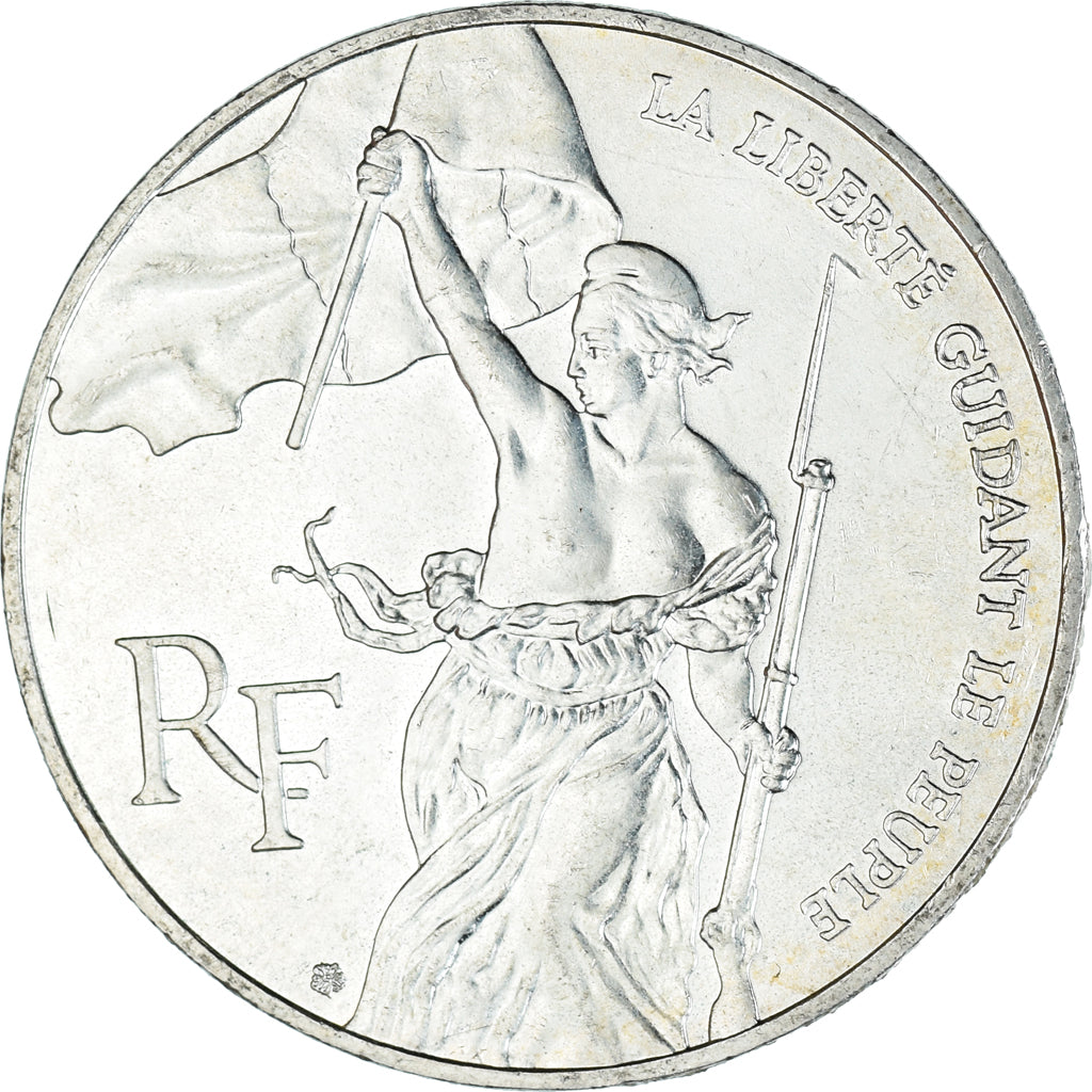 Coin, France, Liberté guidant le peuple, 100 Francs, 1993, MS(60-62), Silver