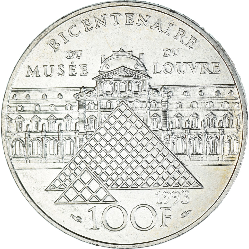 Coin, France, Liberté guidant le peuple, 100 Francs, 1993, MS(60-62), Silver