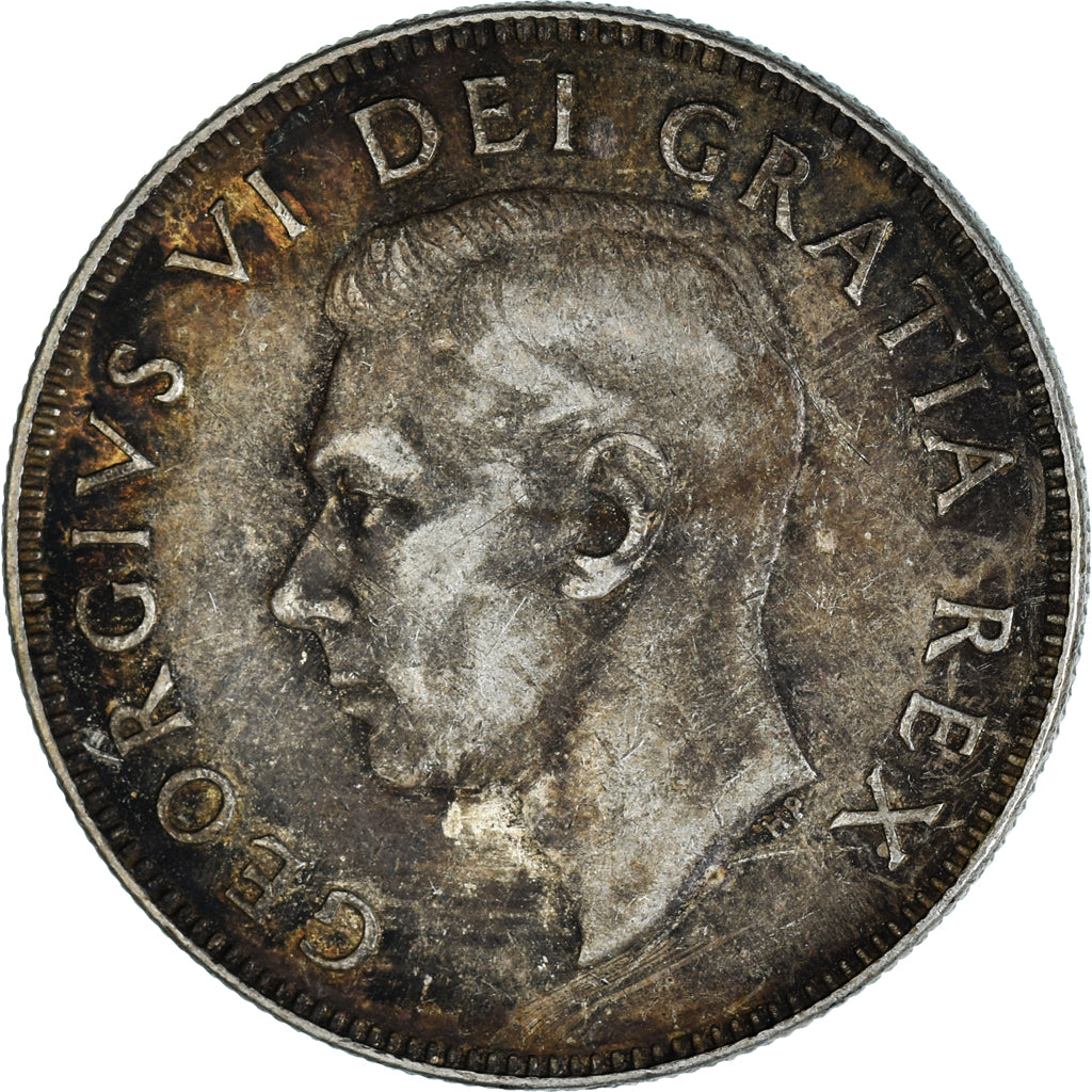 Monnaie, Canada, George VI, 50 Cents, 1952, Royal Canadian Mint, Ottawa, TTB