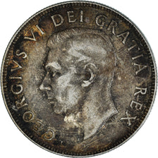 Monnaie, Canada, George VI, 50 Cents, 1952, Royal Canadian Mint, Ottawa, TTB