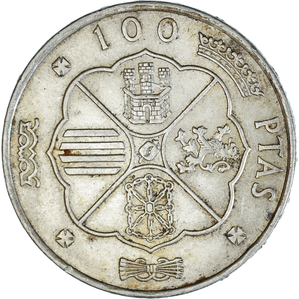 Monnaie, Espagne, Caudillo and regent, 100 Pesetas, 1968, Madrid, TTB, Argent