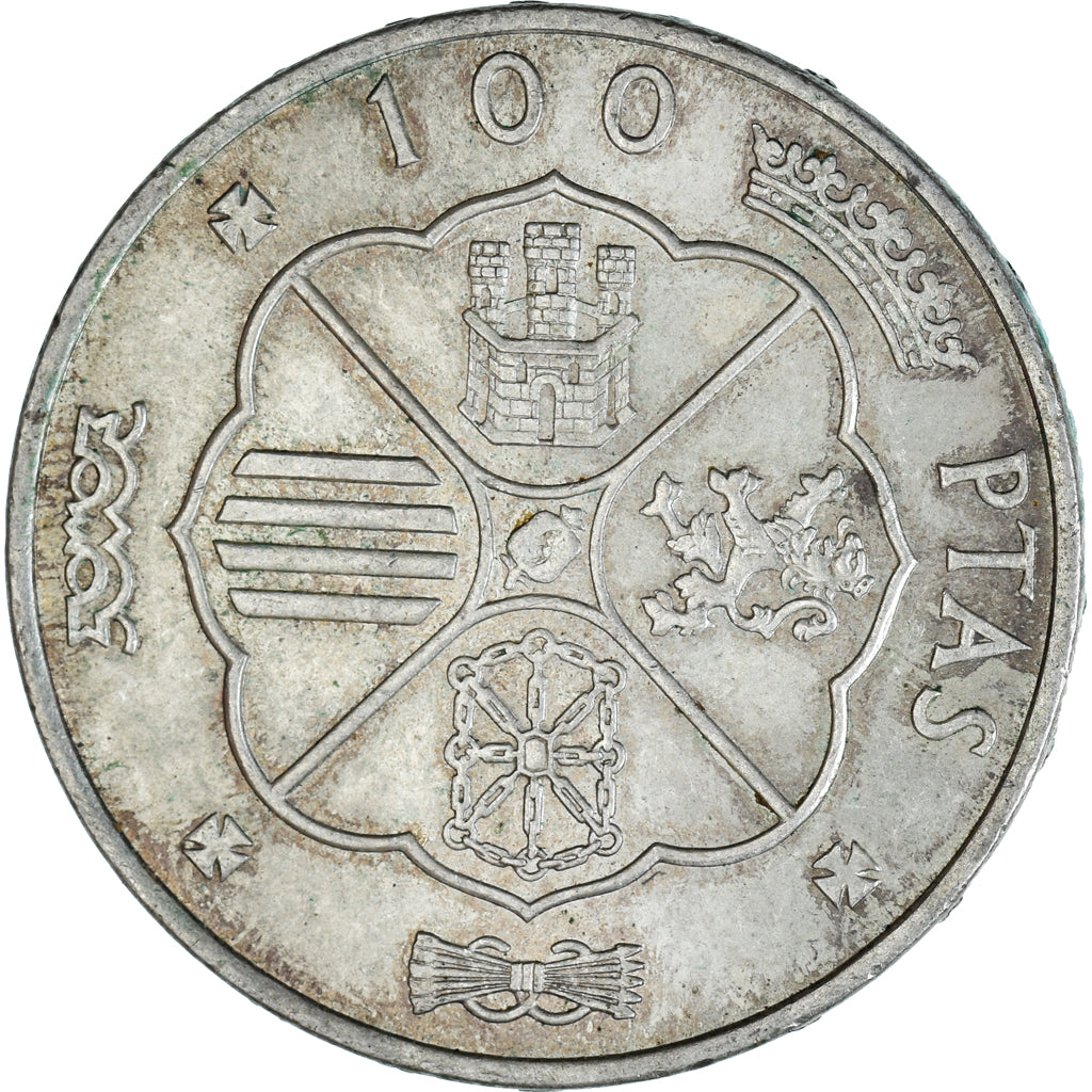 Coin, Spain, Caudillo and regent, 100 Pesetas, 1968, Madrid, EF(40-45), Silver
