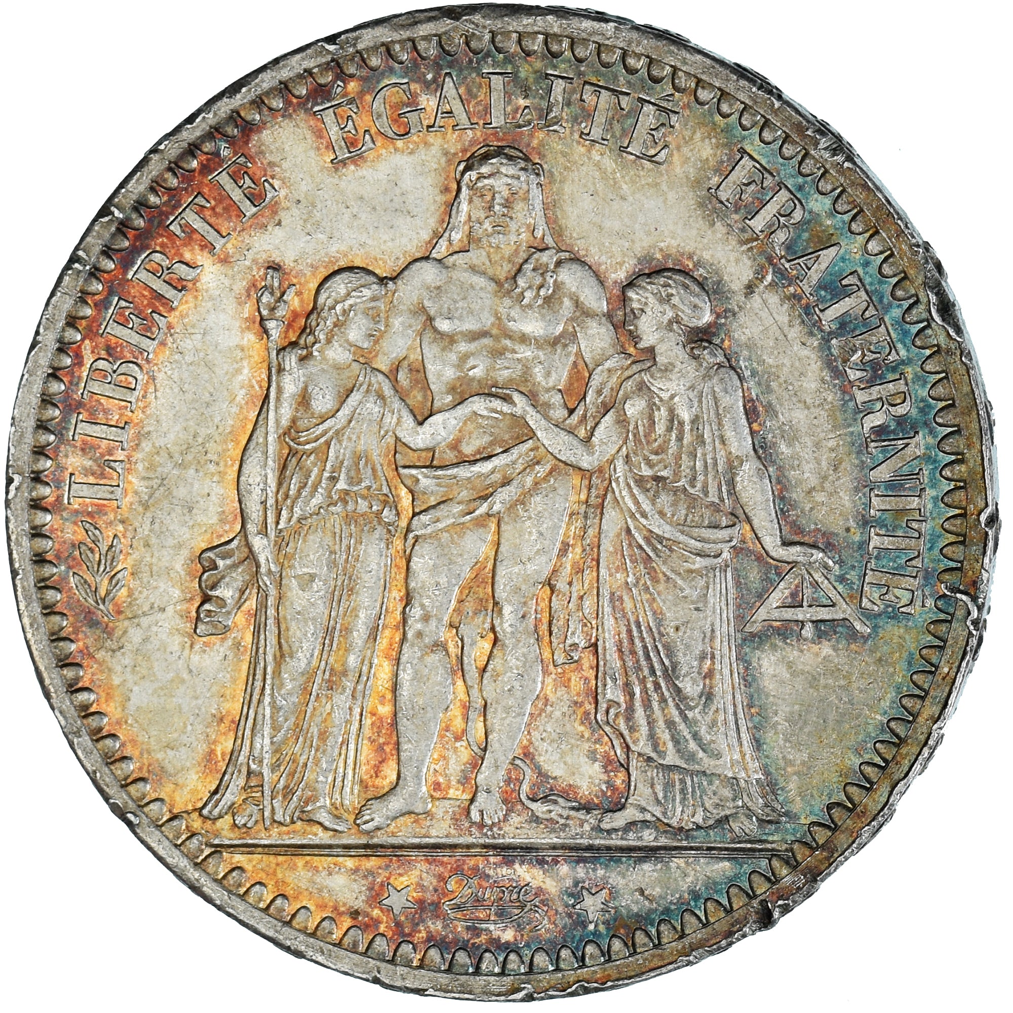 Monnaie, France, Hercule, 5 Francs,1873,Paris,TTB+,Argent,KM 820.1, Gadoury:745a
