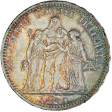Monnaie, France, Hercule, 5 Francs,1873,Paris,TTB+,Argent,KM 820.1, Gadoury:745a