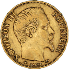 Monnaie, France, Napoleon III, 20 Francs, 1860, Strasbourg, TTB, Or