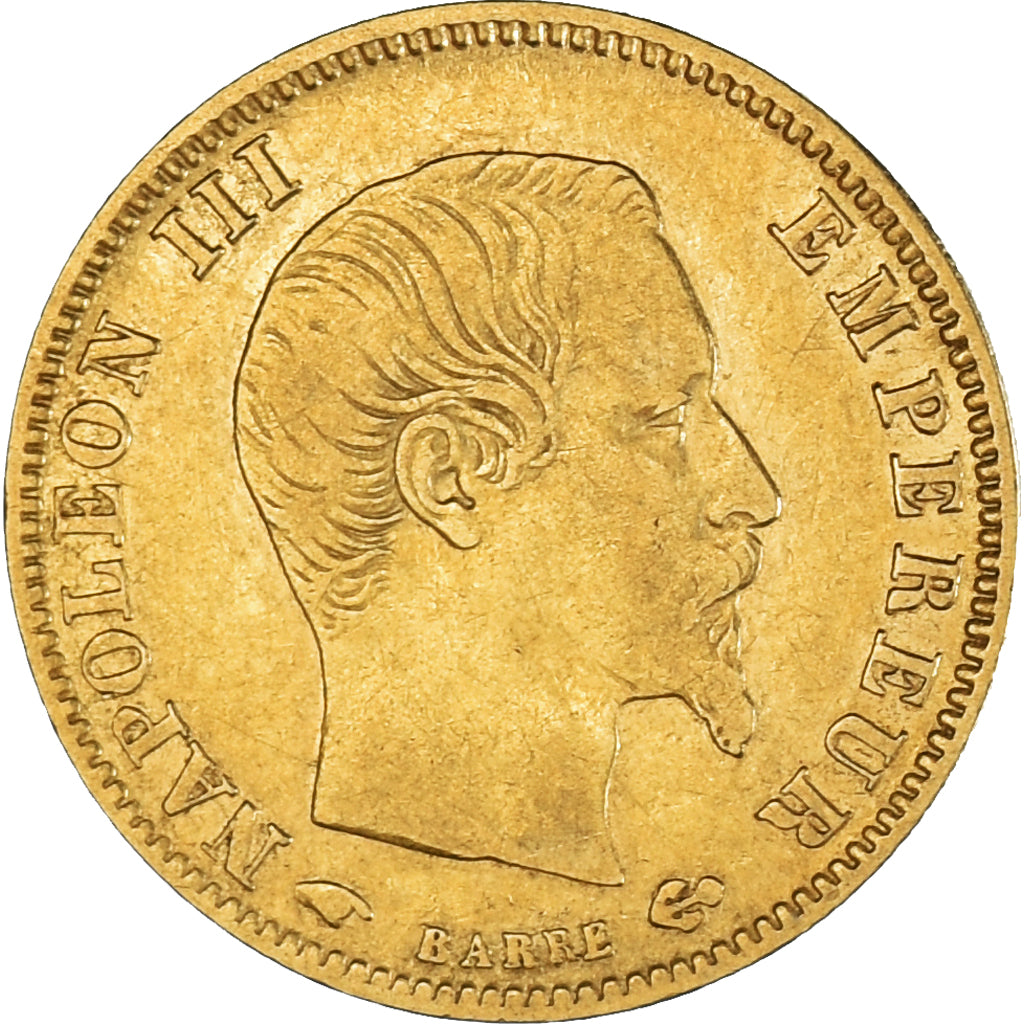 Coin, France, Napoleon III, 5 Francs, 1859, Paris, AU(50-53), Gold, KM:787.1
