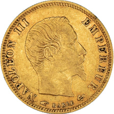 Munten, Frankrijk, Napoleon III, 5 Francs, 1857, Paris, ZF+, Goud, KM:787.1