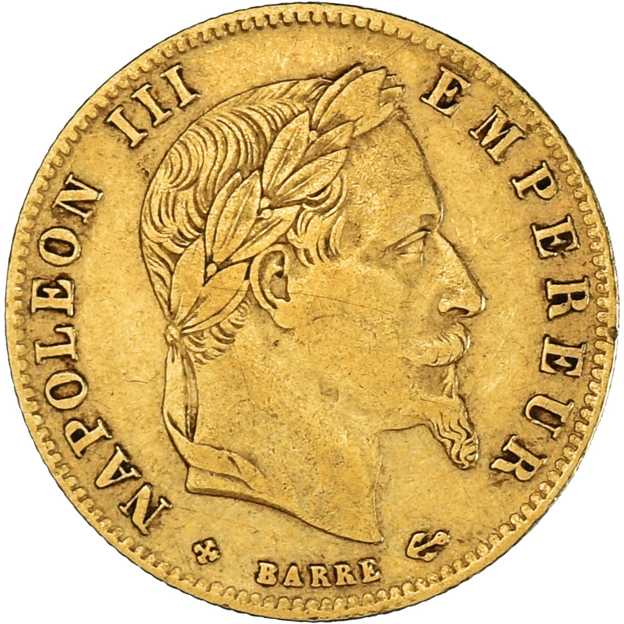France, Napoleon III, 5 Francs, 1863, Strasbourg, EF(40-45), KM 803.2