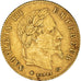 Francia, Napoleon III, 5 Francs, 1868, Paris, BB, Oro, KM:803.1