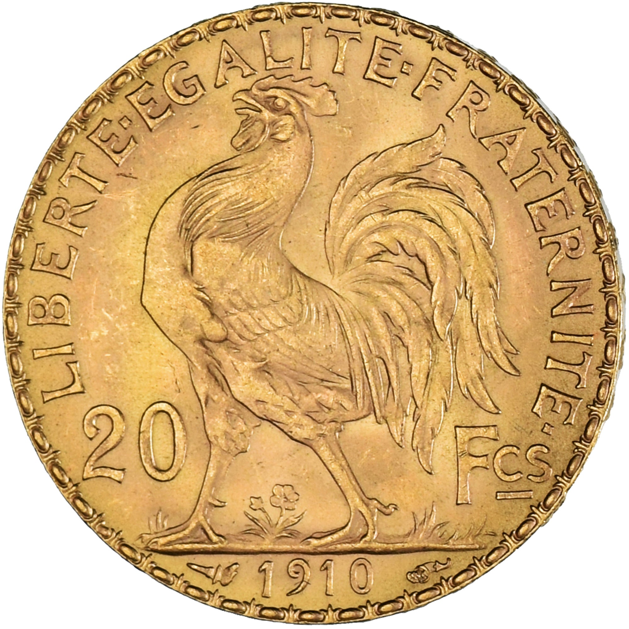 Moneda, Francia, Marianne, 20 Francs, 1910, Paris, EBC, Oro, KM:857