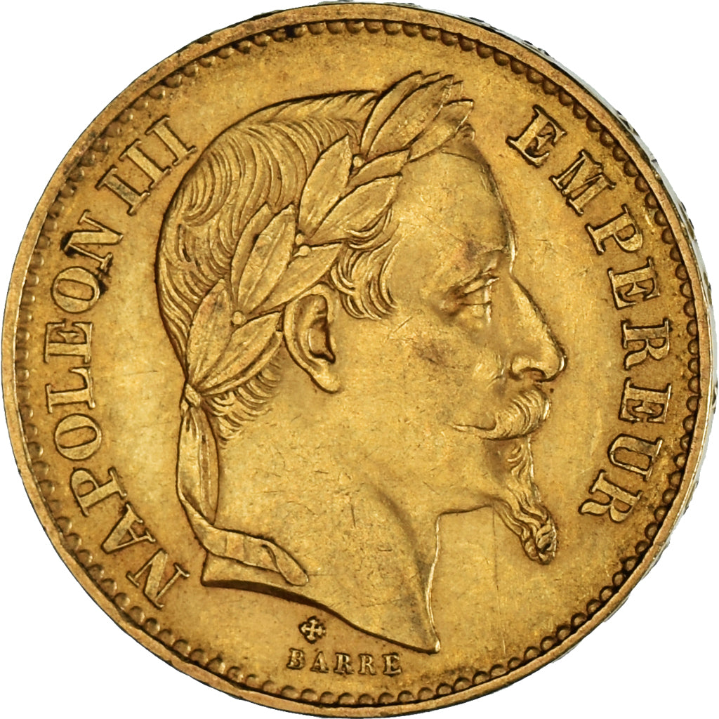 Moneta, Francia, Napoleon III, Napoléon III, 20 Francs, 1869, Strasbourg, SPL-