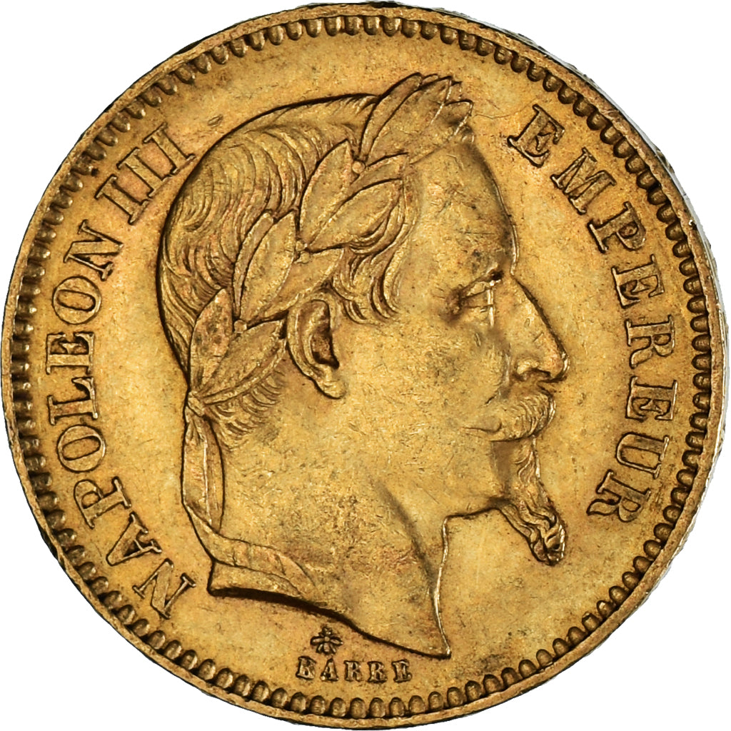 Moneta, Francja, Napoleon III, 20 Francs, 1862, Paris, AU(50-53), Złoto
