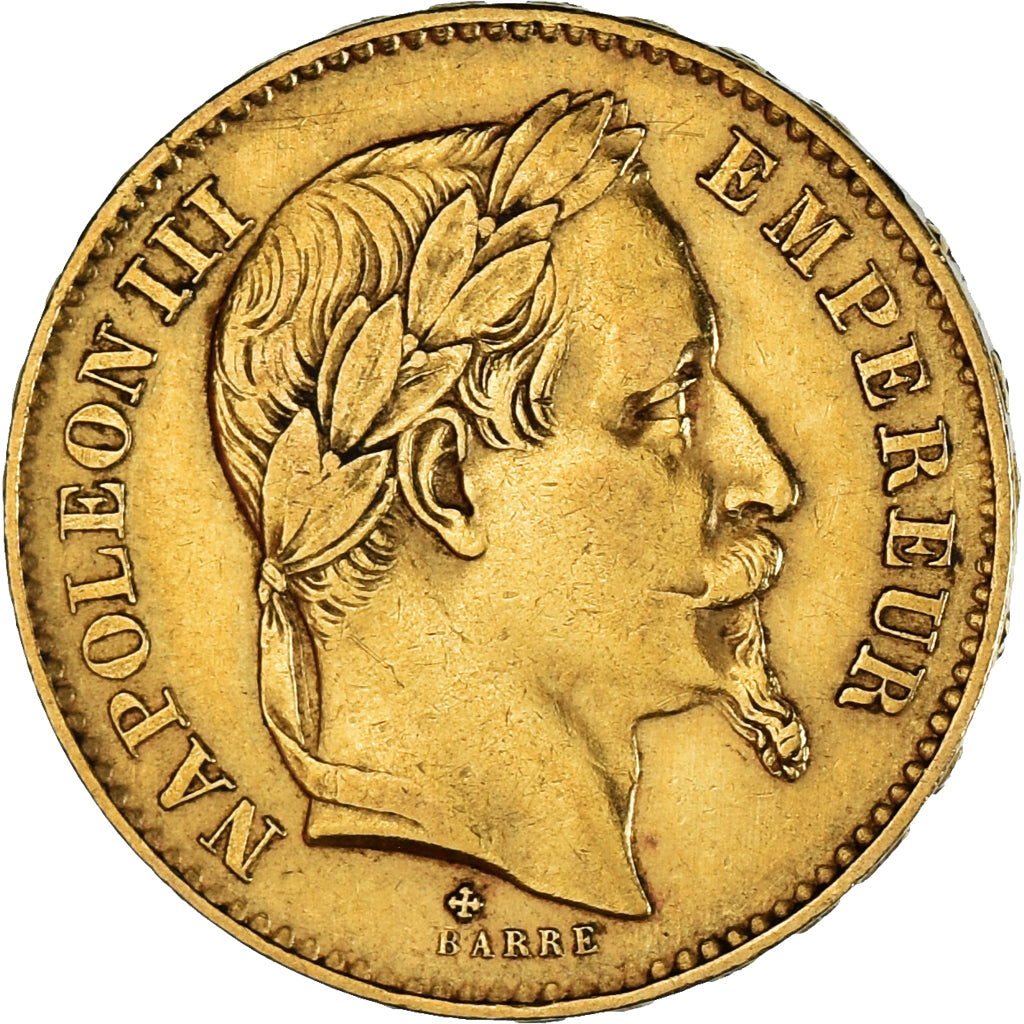 Moneda, Francia, Napoleon III, 20 Francs, 1868, Strasbourg, EBC