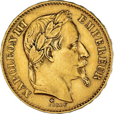 Moneda, Francia, Napoleon III, 20 Francs, 1868, Strasbourg, EBC