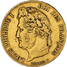 Munten, Frankrijk, Louis-Philippe, 20 Francs, 1839, Paris, ZF, Goud, KM:750.1