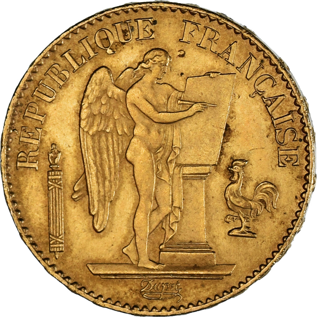 Münze, Frankreich, Génie, 20 Francs, 1878, Paris, SS+, Gold, KM:825