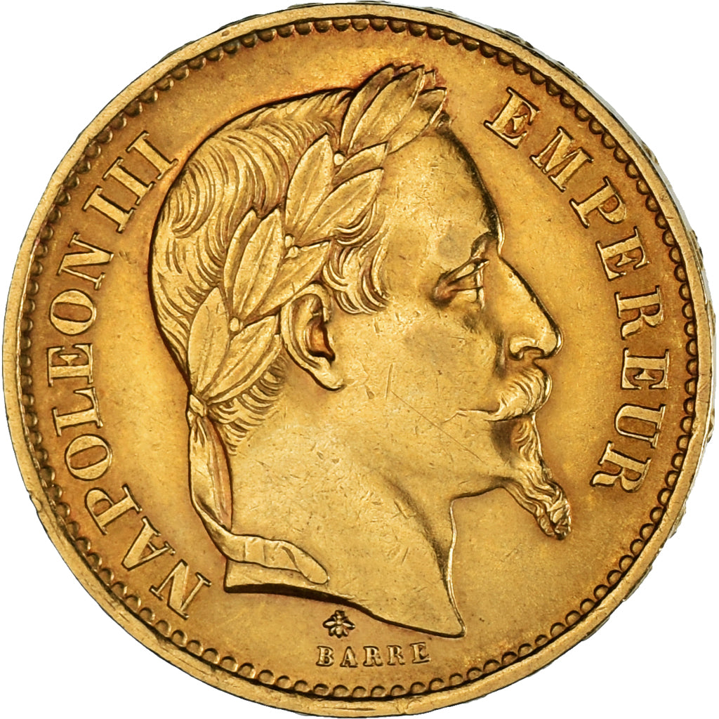 Monnaie, France, Napoleon III, 20 Francs, 1869, Paris, TTB+, Or, Gadoury:1062