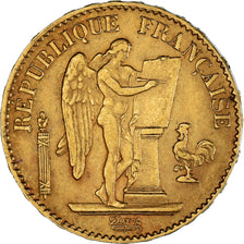 Munten, Frankrijk, Génie, 20 Francs, 1886, Paris, ZF+, Goud, KM:825